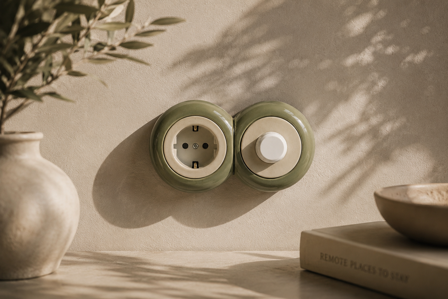 AURU 2'li Priz+Dimmer