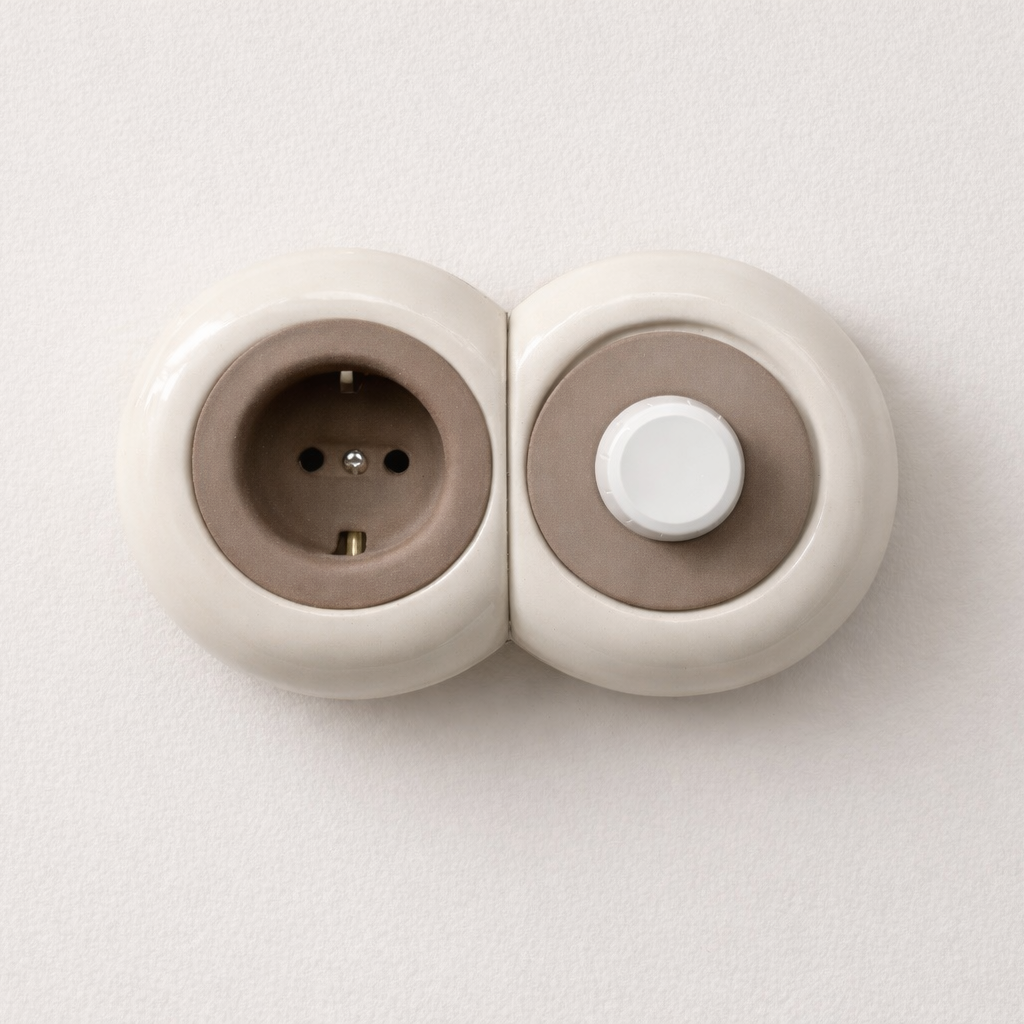 AURU 2'li Priz+Dimmer