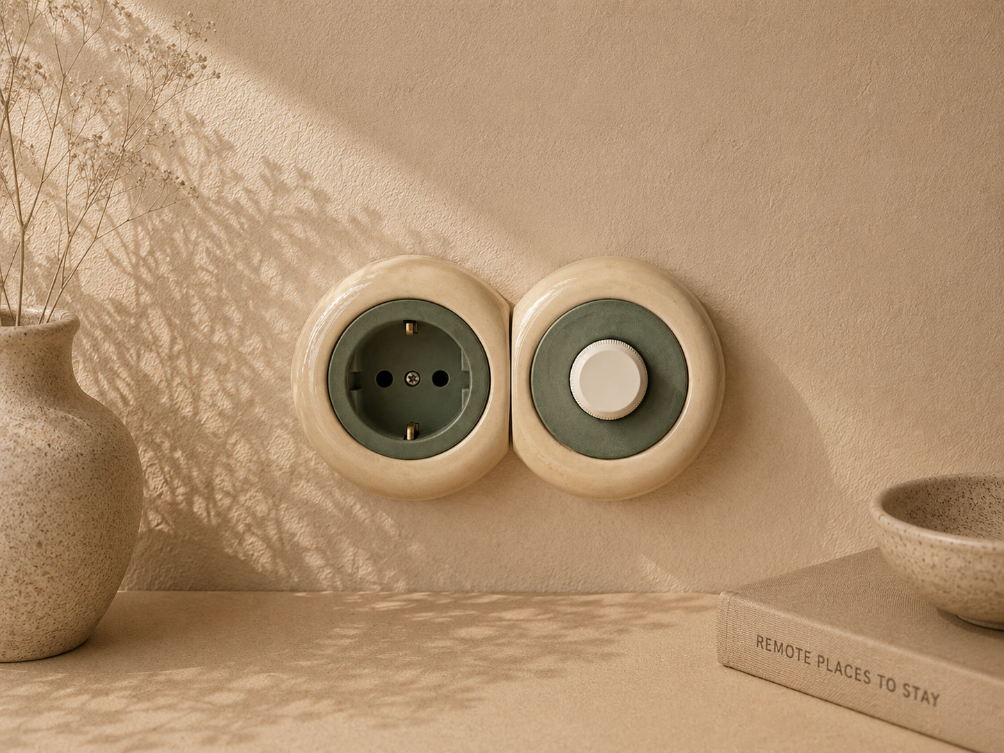 AURU 2'li Priz+Dimmer