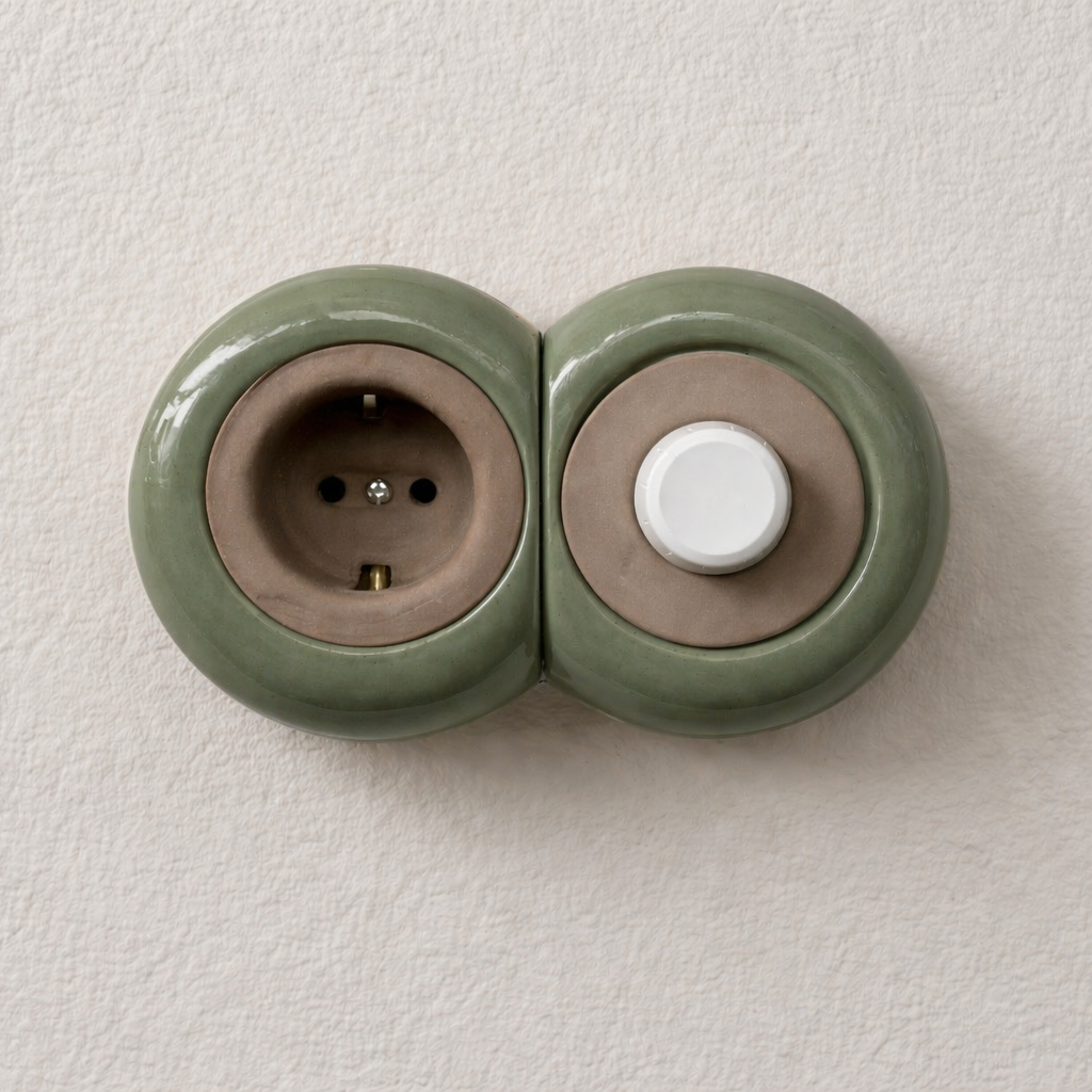 AURU 2'li Priz+Dimmer