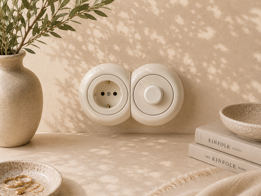 AURU 2'li Priz+Dimmer