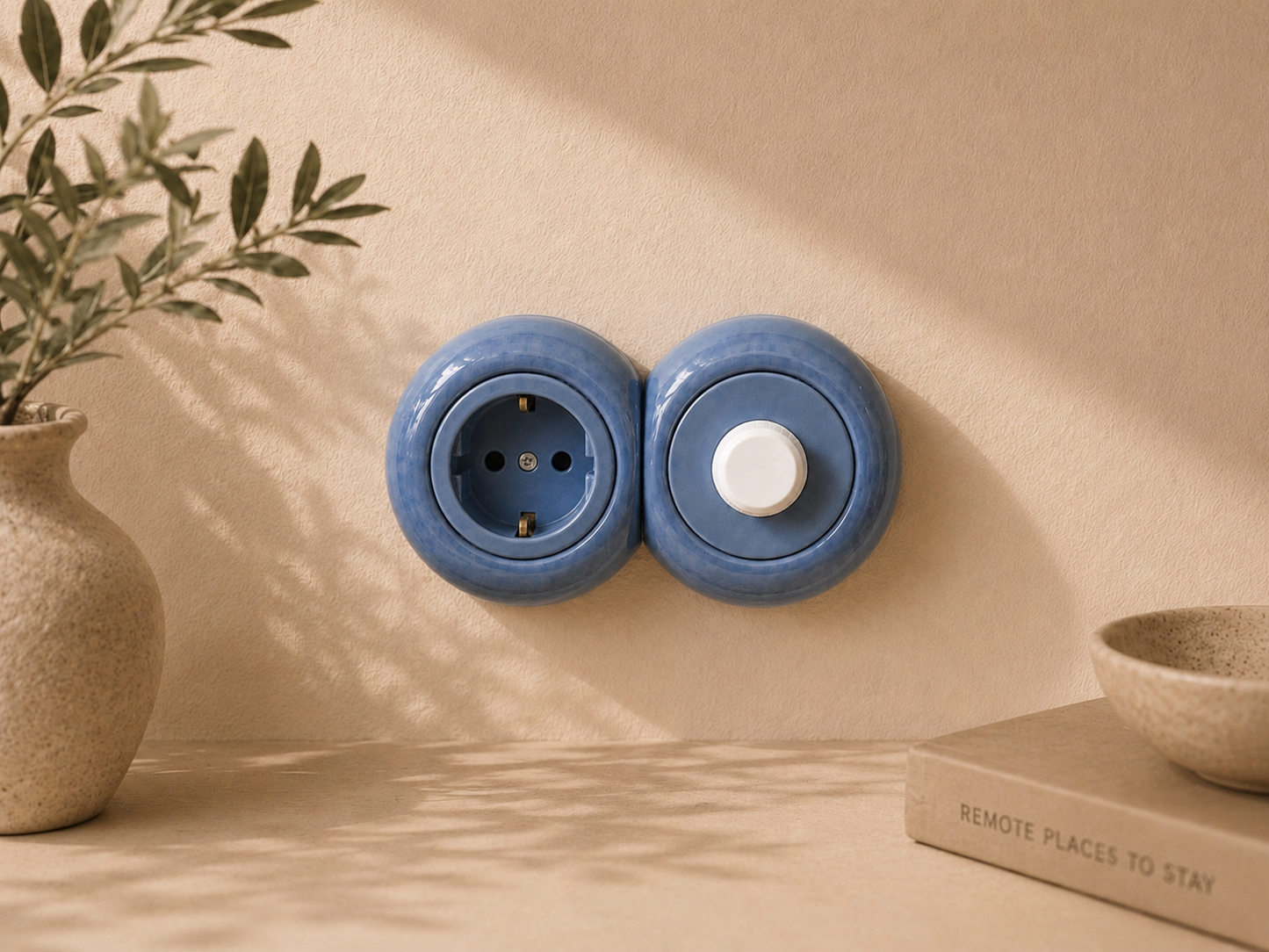 AURU 2'li Priz+Dimmer