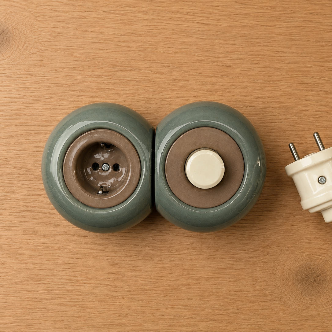 AURU 2'li Priz+Dimmer