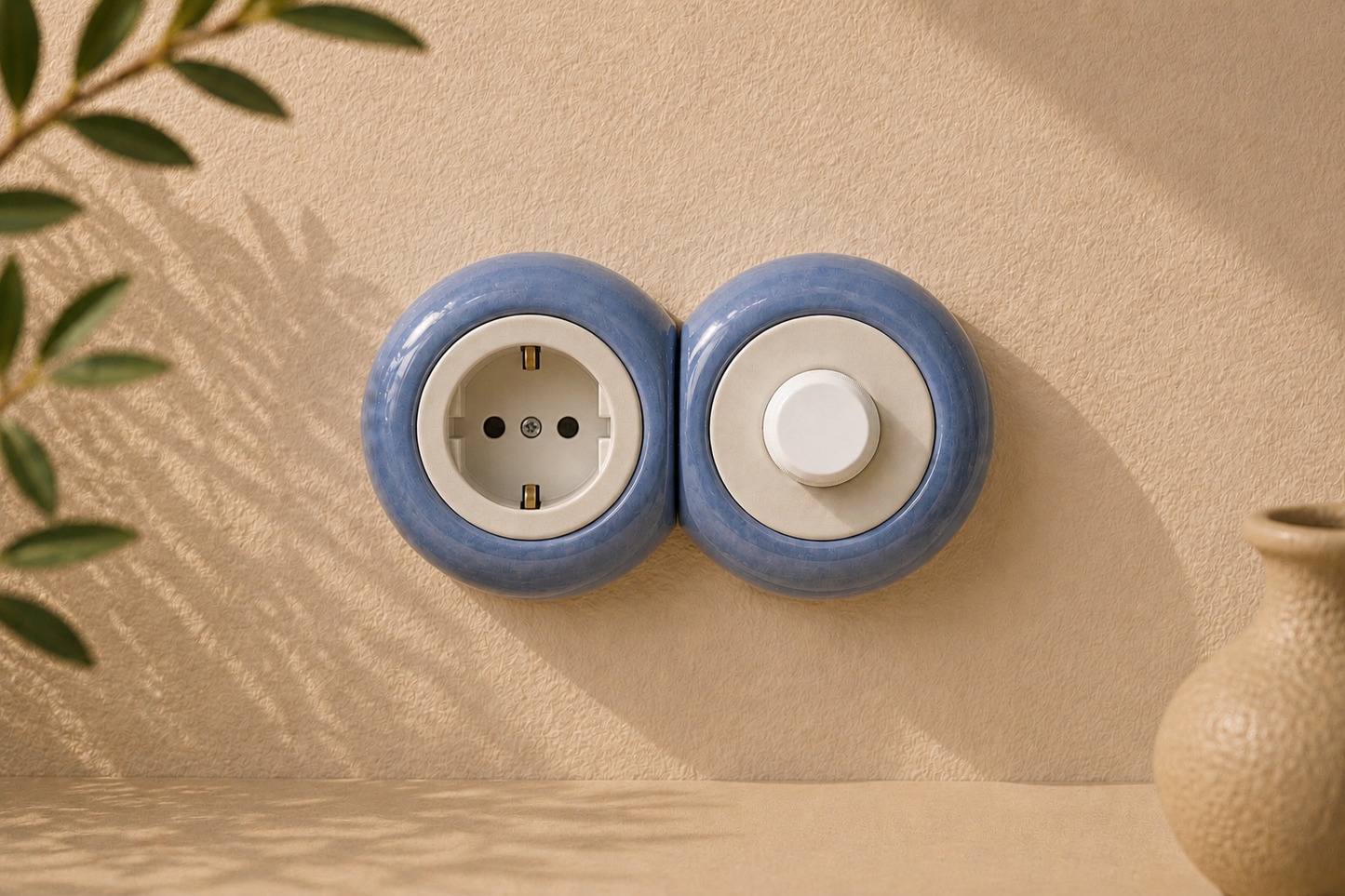 AURU 2'li Priz+Dimmer