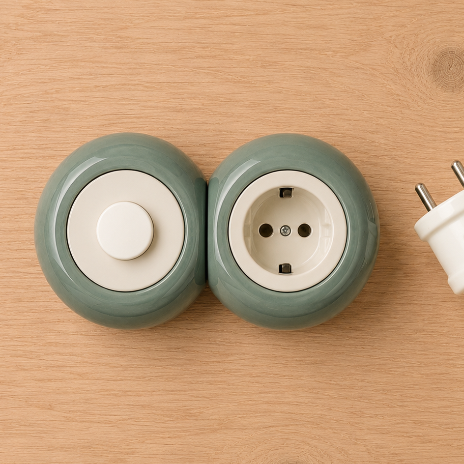AURU 2'li Priz+Dimmer